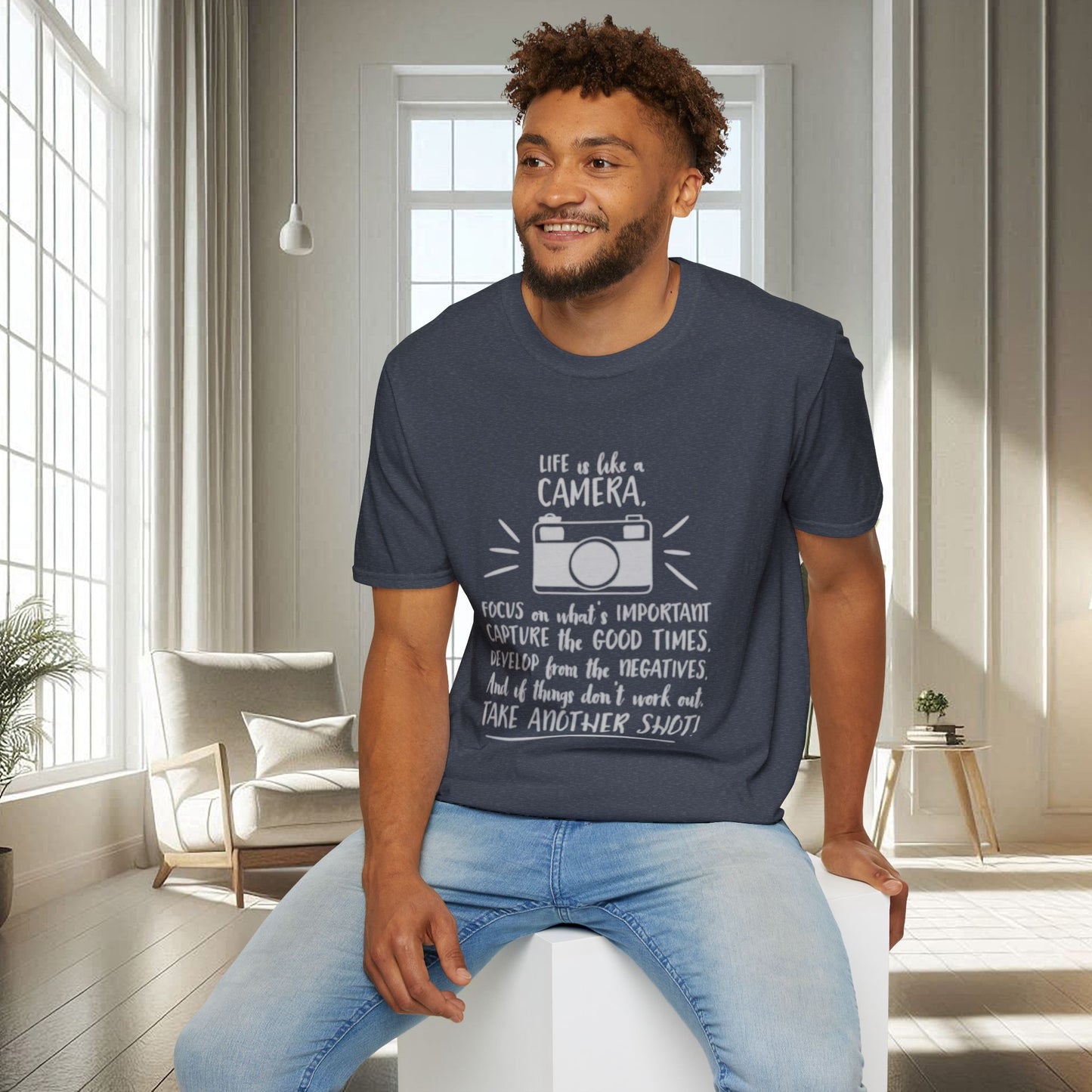 Cita positiva sobre la vida | Camiseta unisex suave