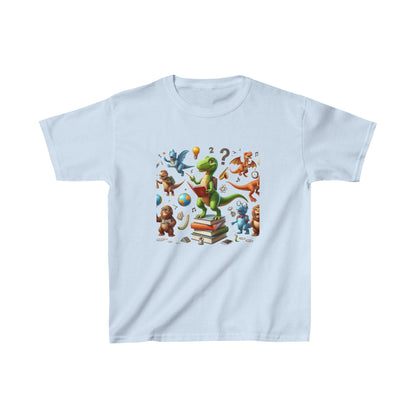 Animals with books | Kids Heavy Cotton™ Tee