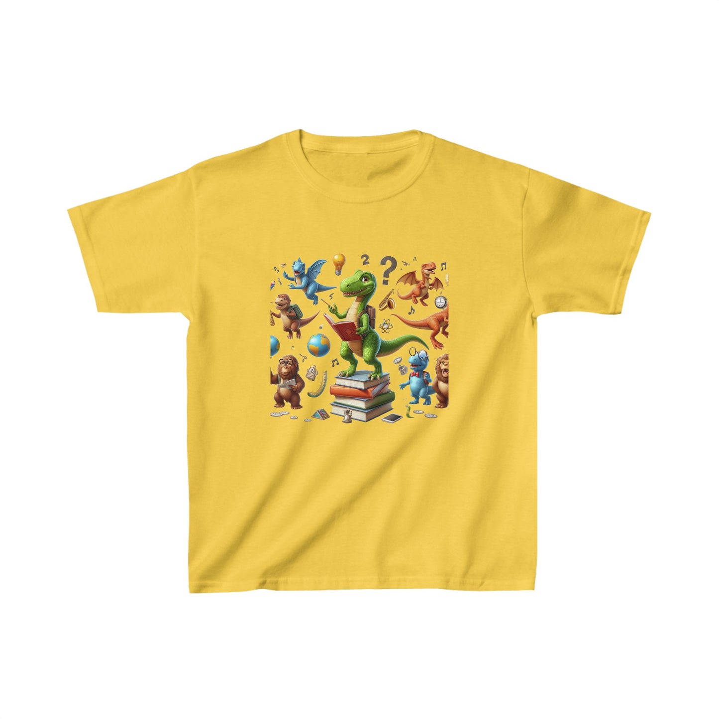 Animals with books | Kids Heavy Cotton™ Tee