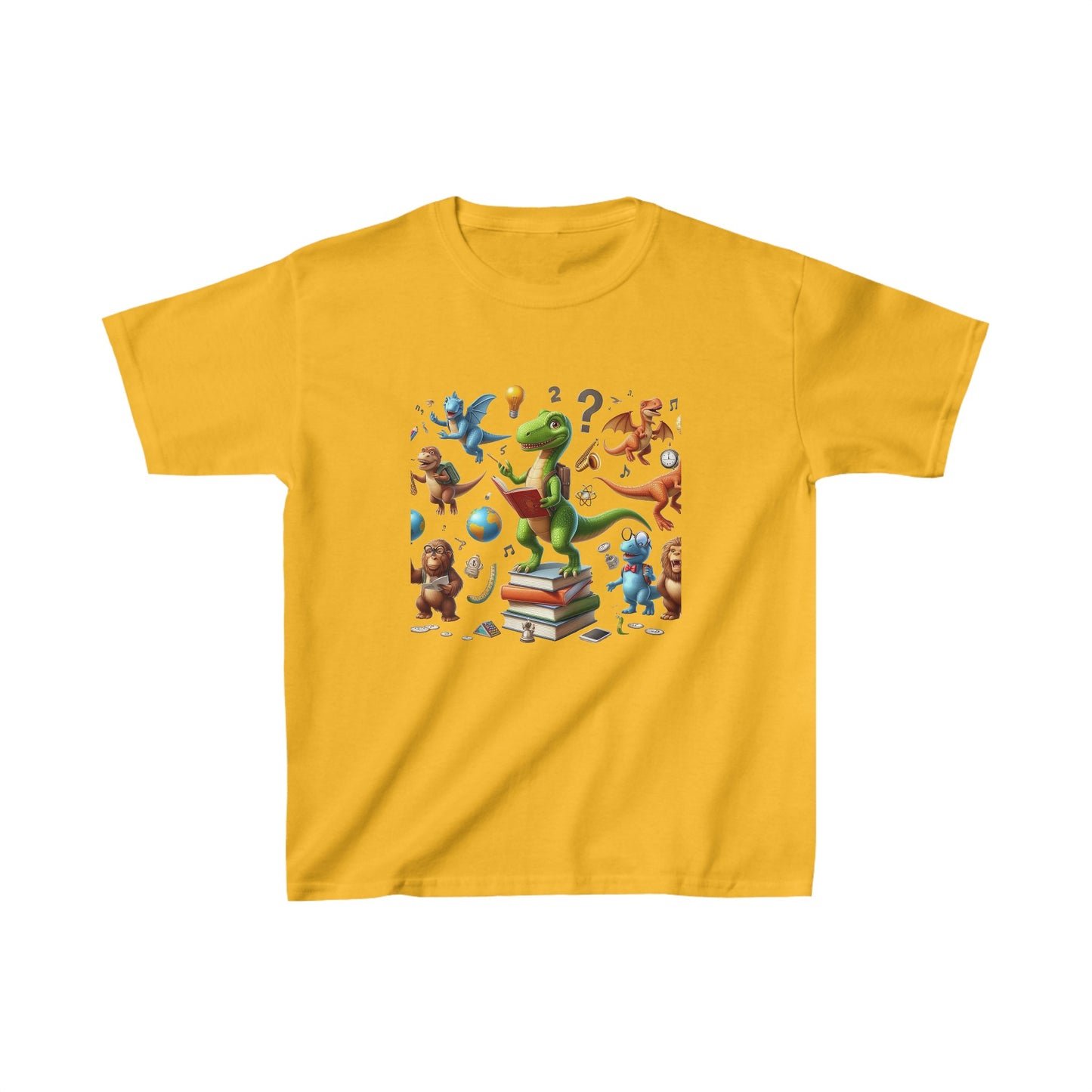 Animals with books | Kids Heavy Cotton™ Tee