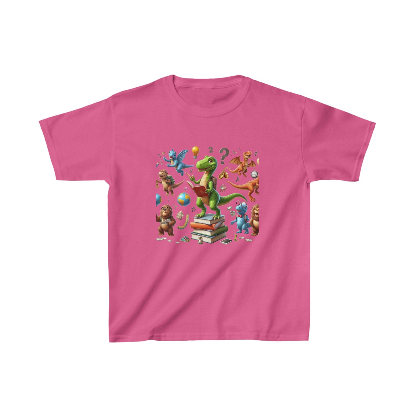 Animals with books | Kids Heavy Cotton™ Tee