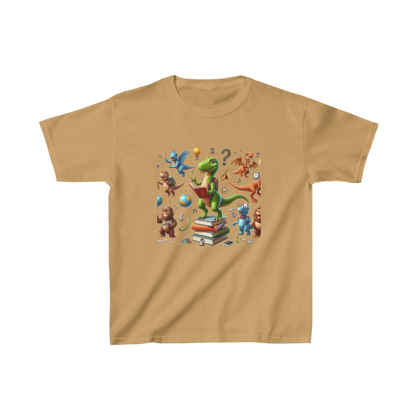 Animals with books | Kids Heavy Cotton™ Tee