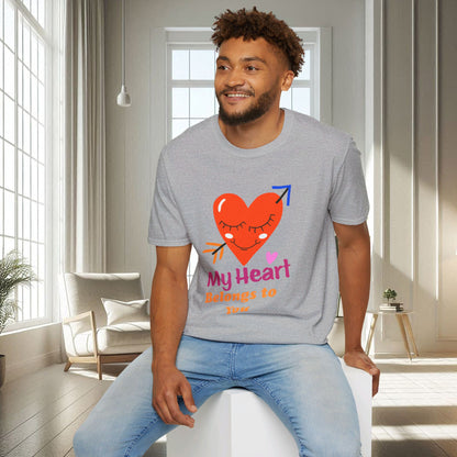 Mon cœur t'appartient | T-shirt doux unisexe