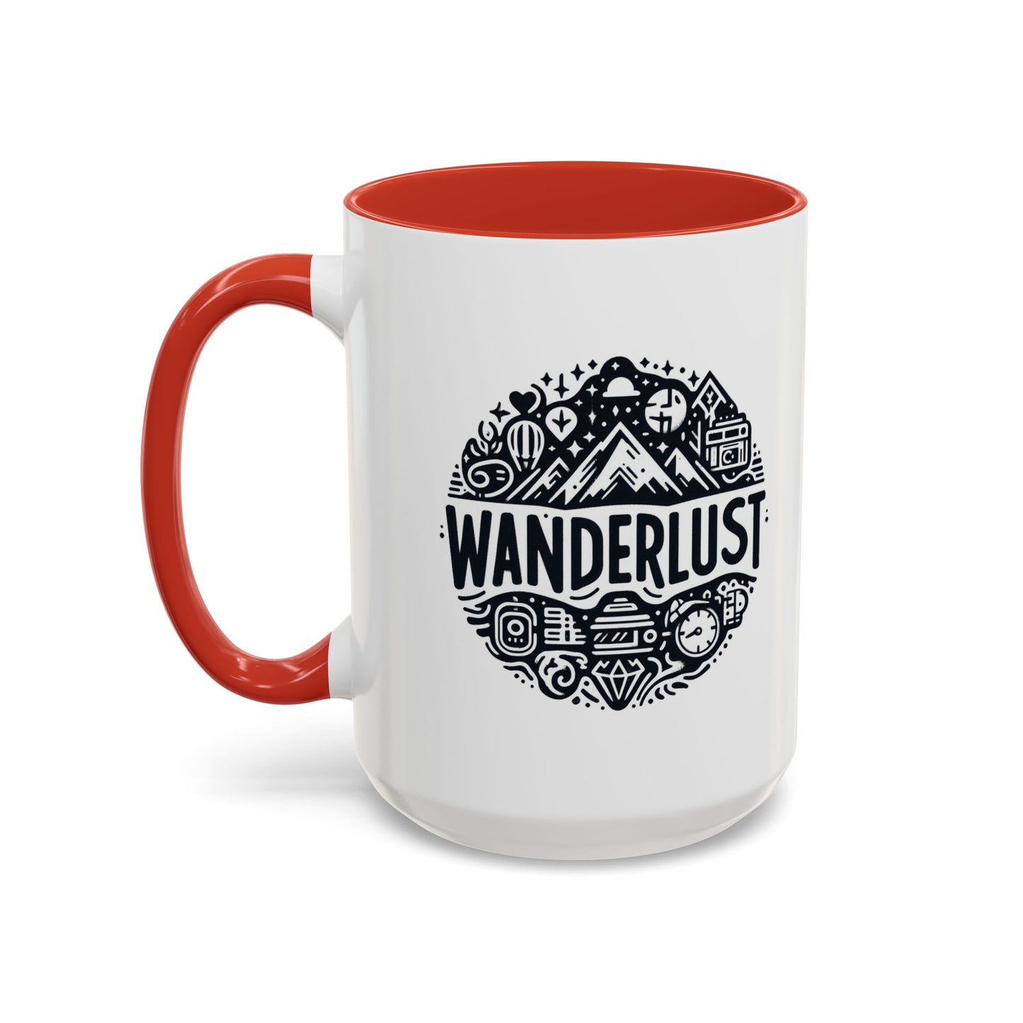 Wanderlust for the Travelling Soul | Accent Coffee Mug (11, 15oz)