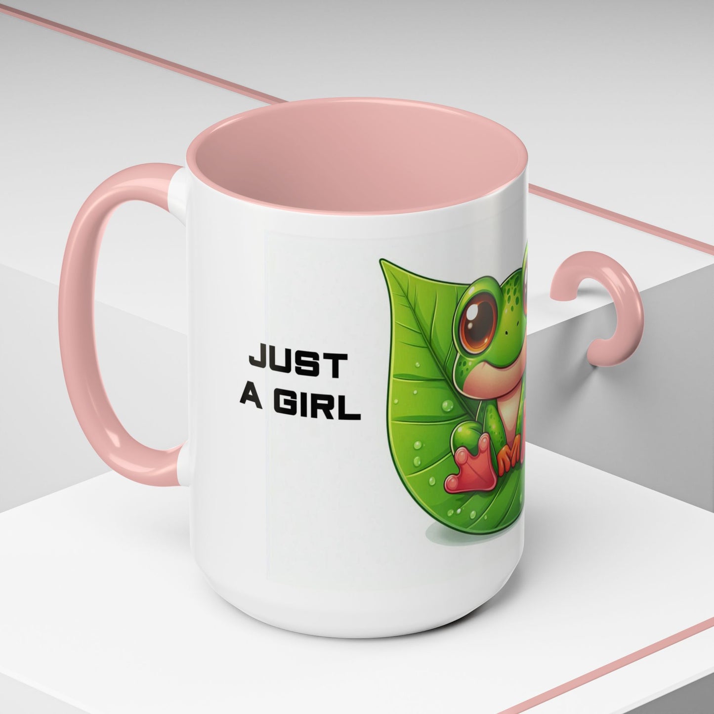 Just A Girl Who Loves Frogs | Accent Coffee Mug (11, 15oz)