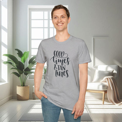 Good times Lignes de bronzage | T-shirt doux unisexe