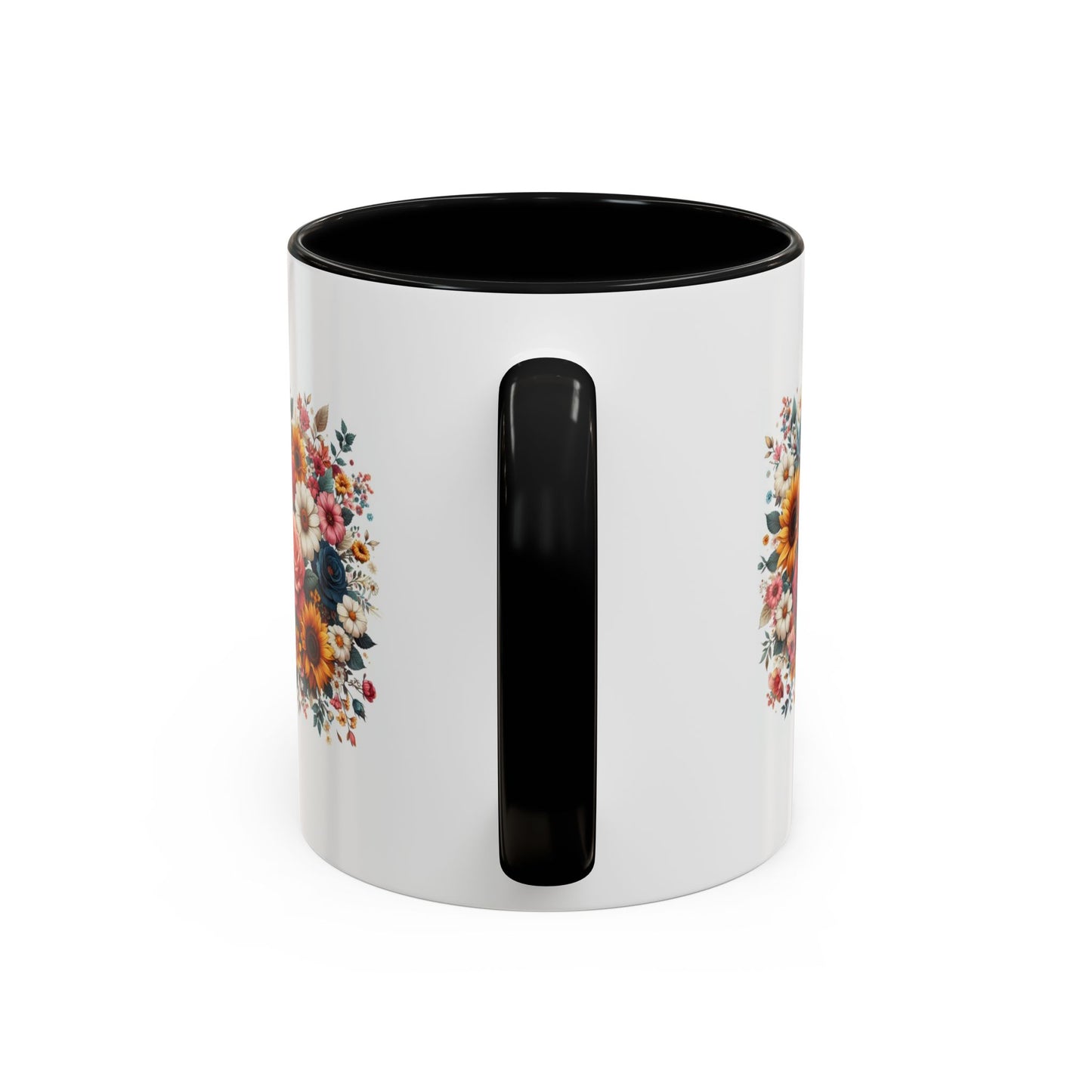 Fleurs multicolores | Tasse à café Accent (11, 15 oz)