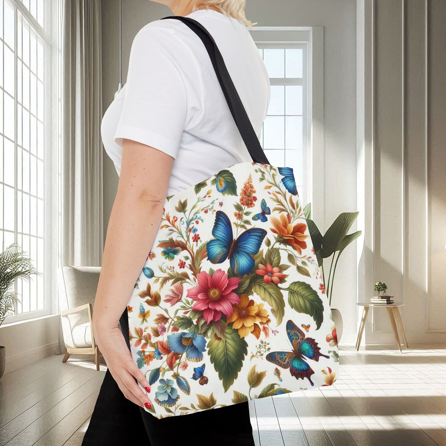 Flowers and Butterflies | Tote Bag