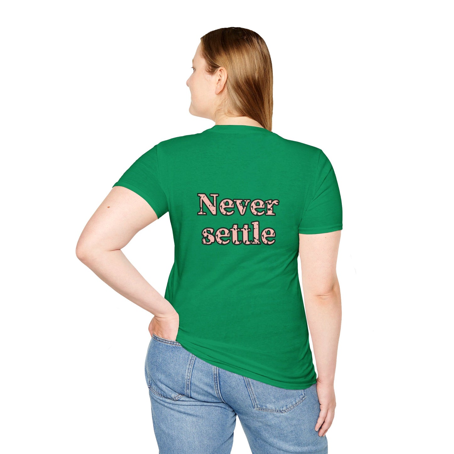 Never Settle | Unisex Soft T-shirt