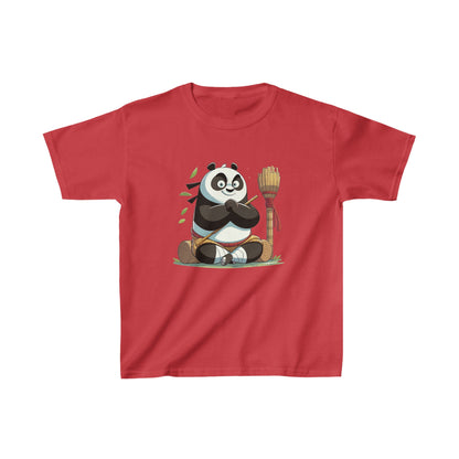 T-shirt en coton épais pour enfants avec motif panda amusant