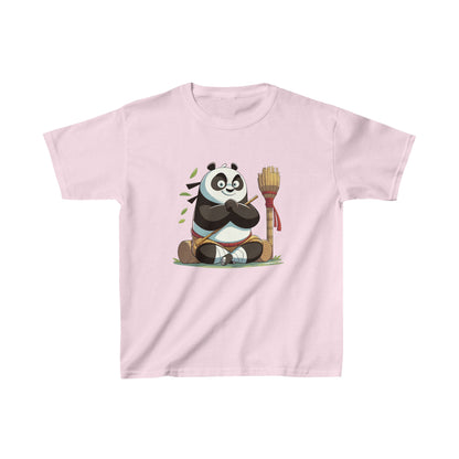 T-shirt en coton épais pour enfants avec motif panda amusant