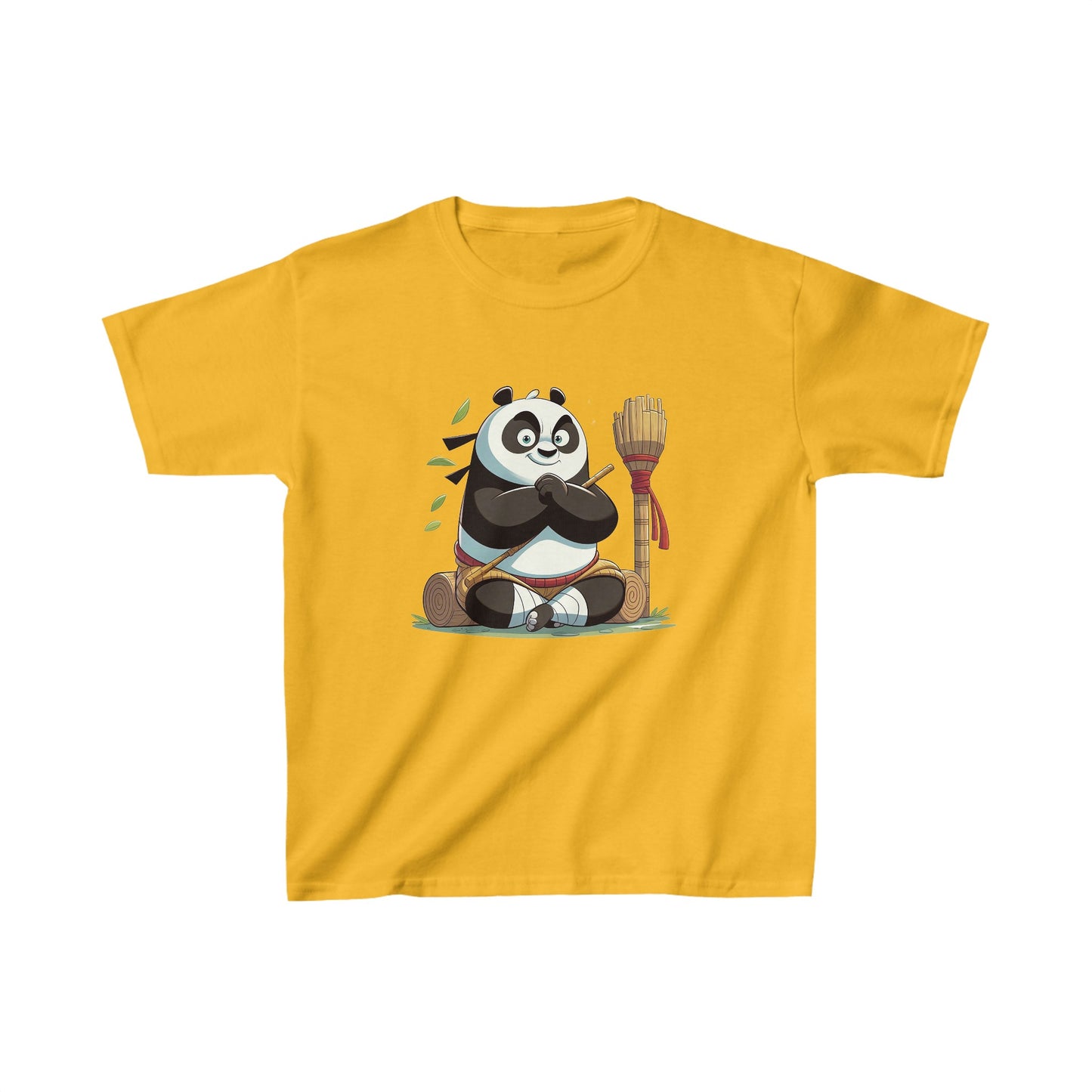 T-shirt en coton épais pour enfants avec motif panda amusant