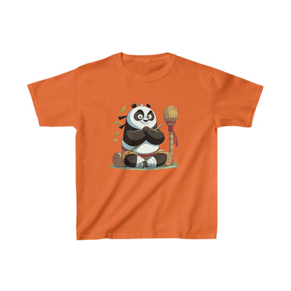 T-shirt en coton épais pour enfants avec motif panda amusant