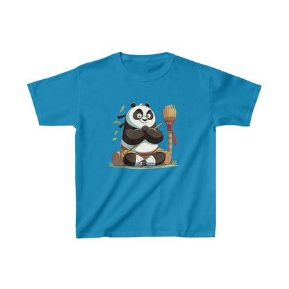 T-shirt en coton épais pour enfants avec motif panda amusant