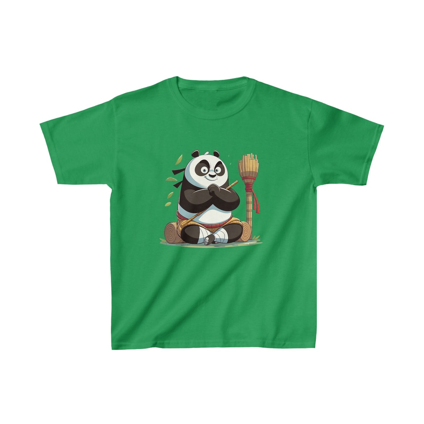 T-shirt en coton épais pour enfants avec motif panda amusant