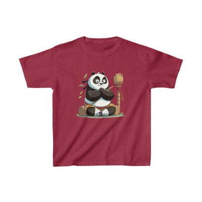 T-shirt en coton épais pour enfants avec motif panda amusant