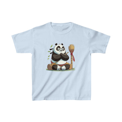 T-shirt en coton épais pour enfants avec motif panda amusant