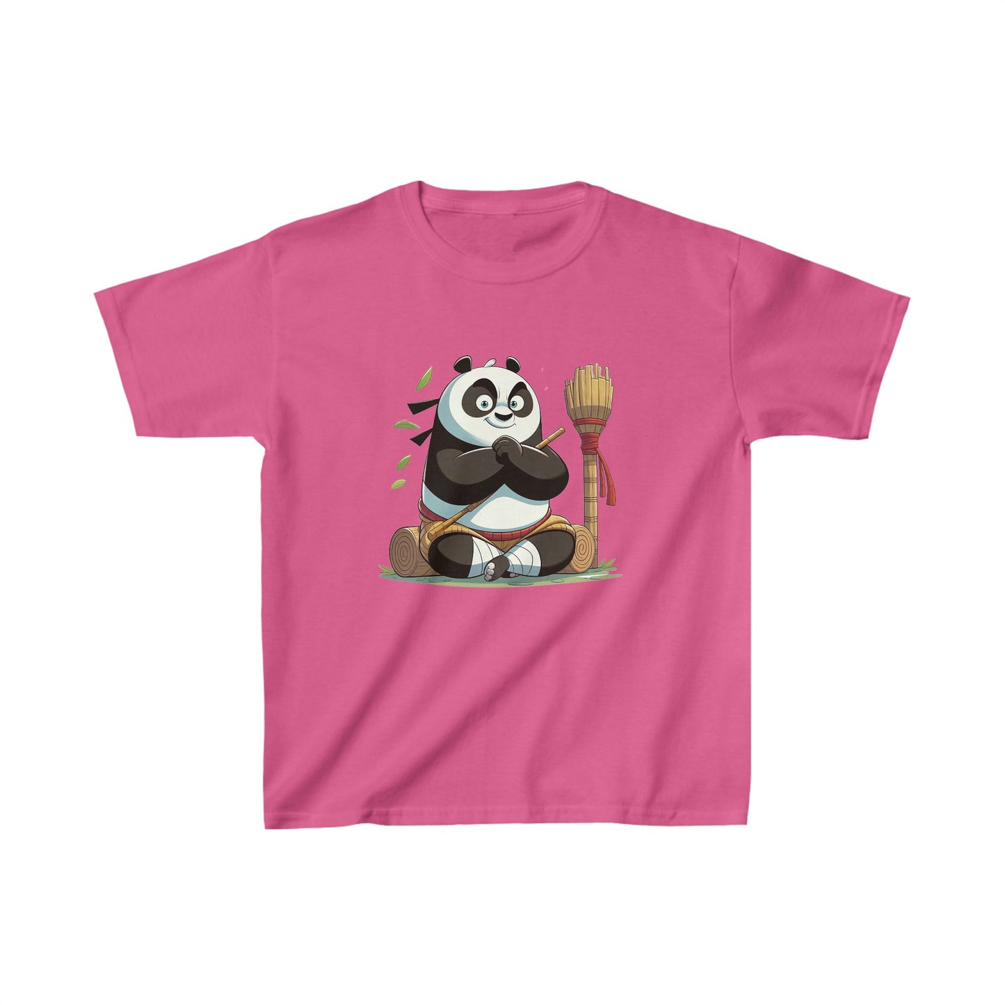 T-shirt en coton épais pour enfants avec motif panda amusant