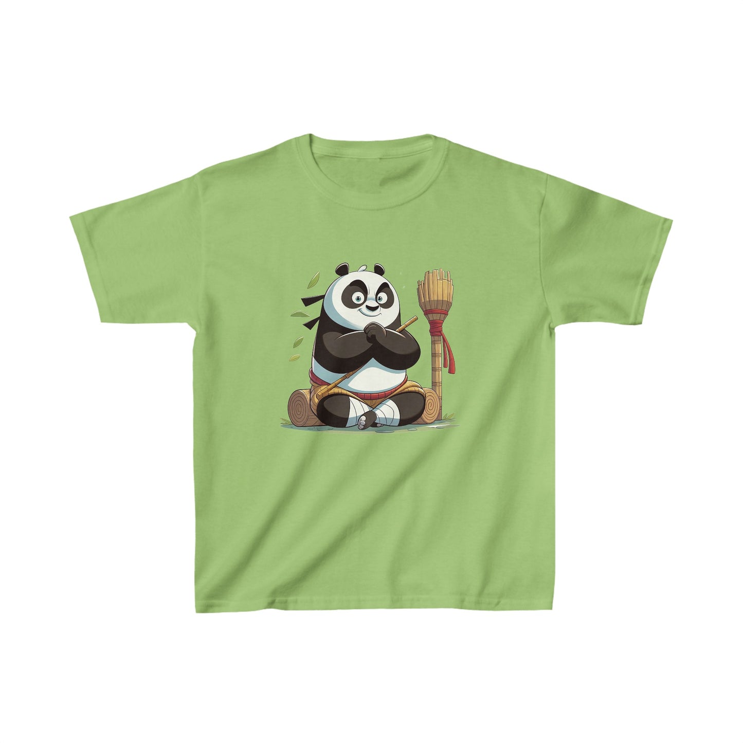 T-shirt en coton épais pour enfants avec motif panda amusant