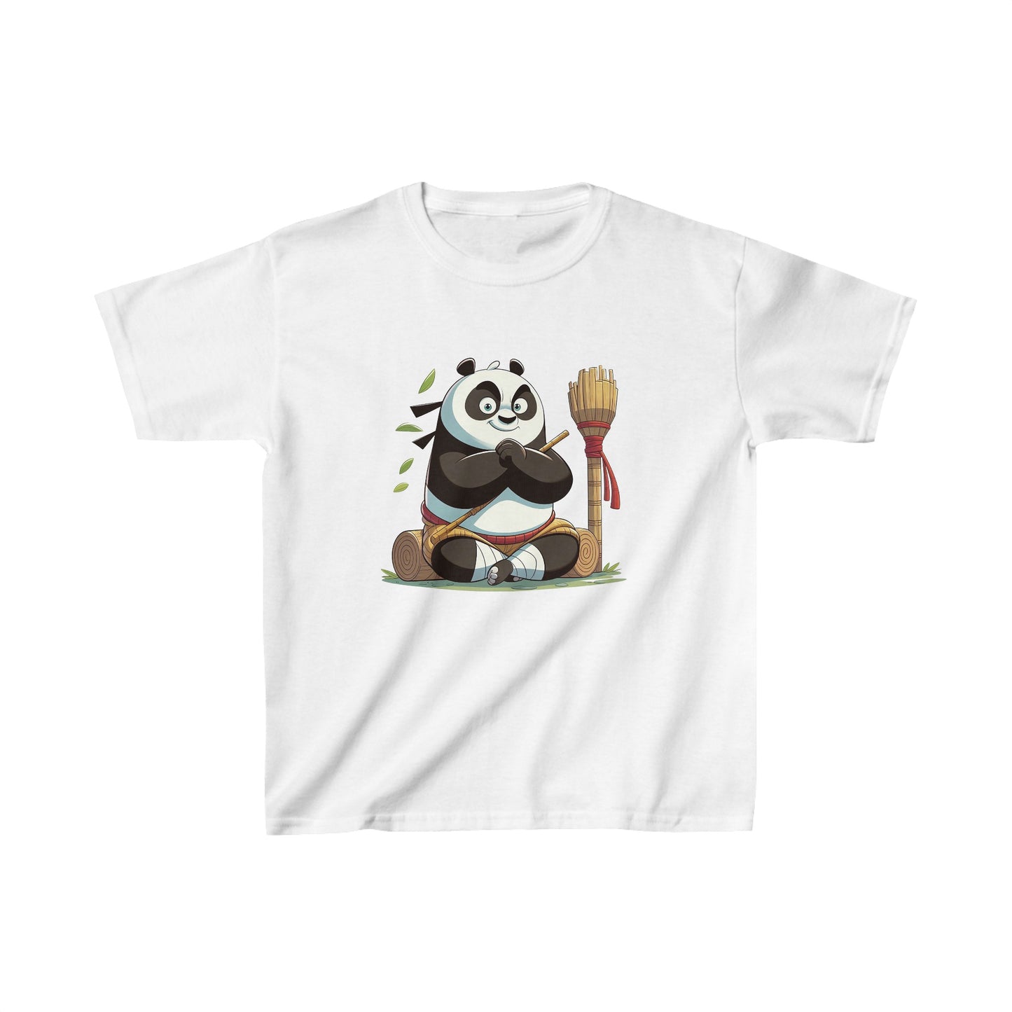 T-shirt en coton épais pour enfants avec motif panda amusant