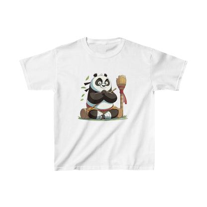 T-shirt en coton épais pour enfants avec motif panda amusant