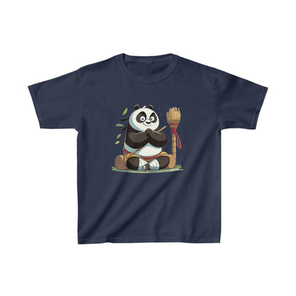 T-shirt en coton épais pour enfants avec motif panda amusant