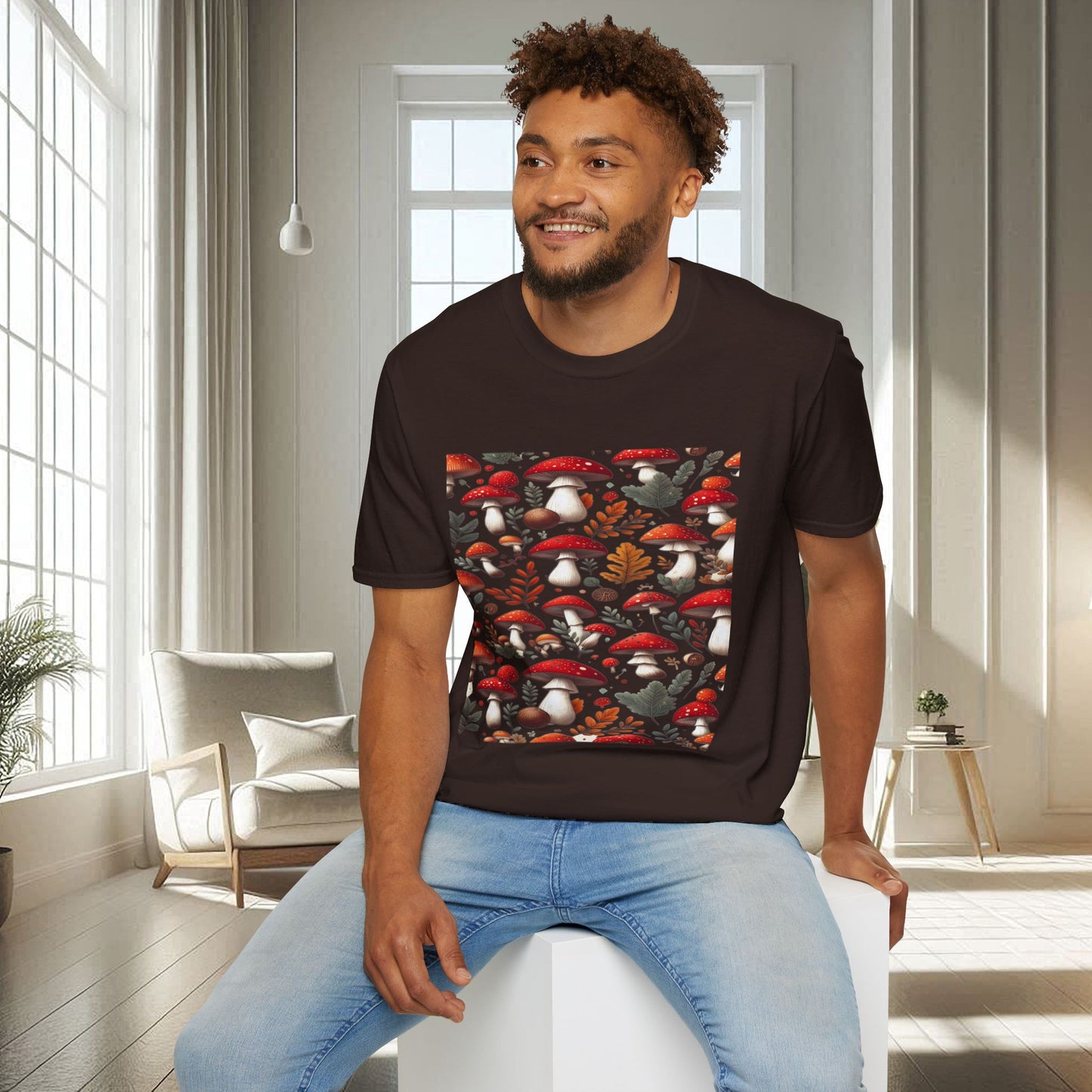 Champignons rouges | T-shirt doux unisexe