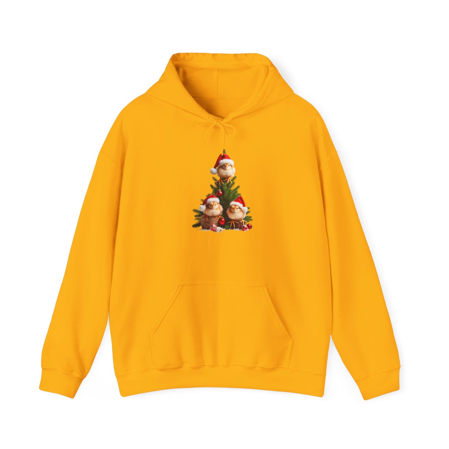 Festive Chicken Family | Unisex Heavy Blend™ Hooded Sweatshirt