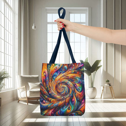 Colorful 3D Swirl Patterns | Tote Bag