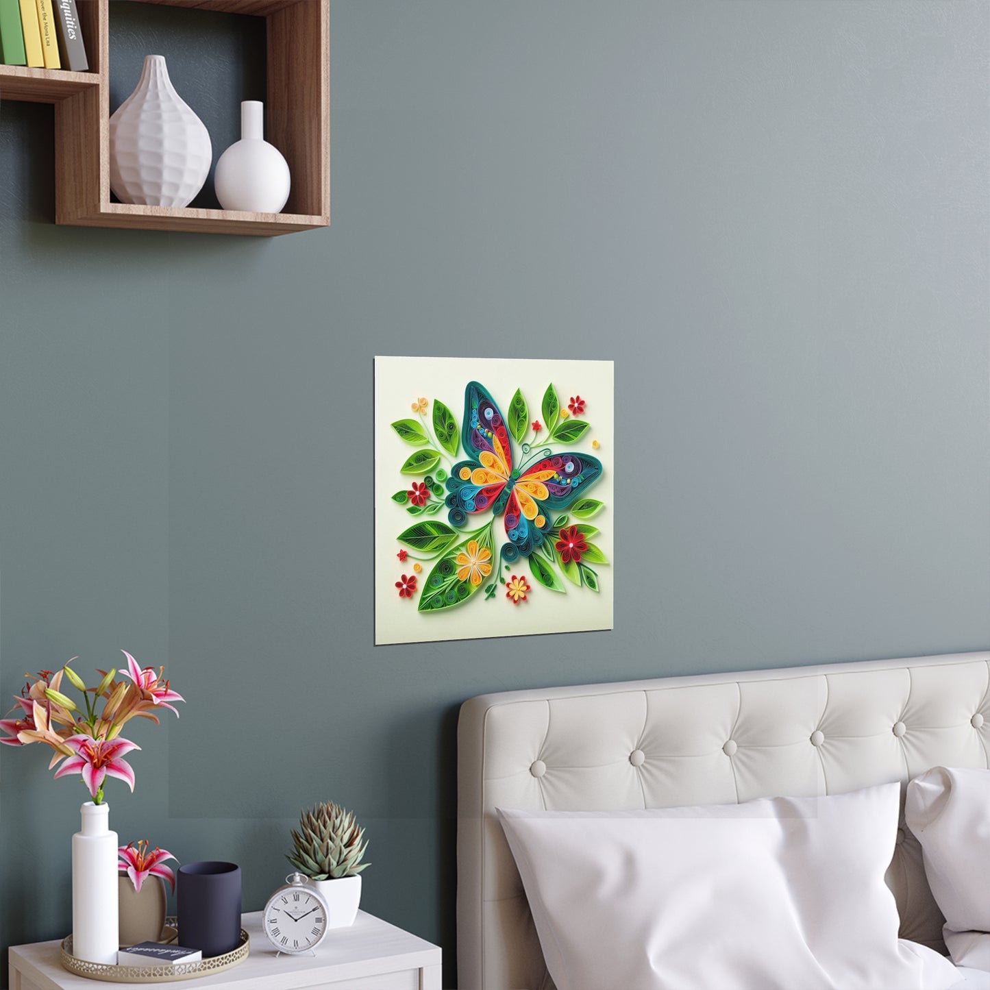 Multicolor Butterfly | Indoor and Outdoor Silk Poster