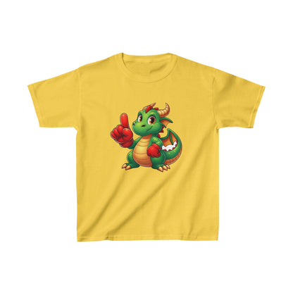 Dinosaurio animado | Camiseta de algodón pesado para niños