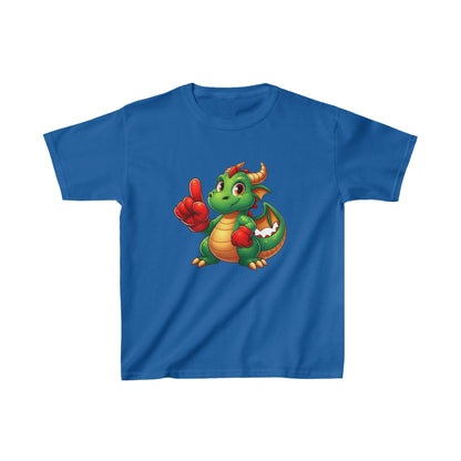 Dinosaurio animado | Camiseta de algodón pesado para niños