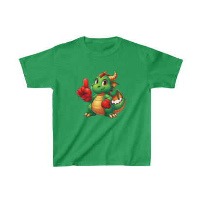 Dinosaurio animado | Camiseta de algodón pesado para niños