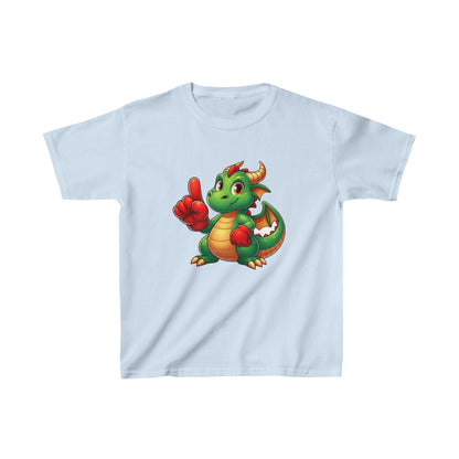 Dinosaurio animado | Camiseta de algodón pesado para niños