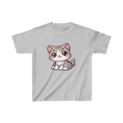 Lindo gatito | Camiseta de algodón pesado para niños