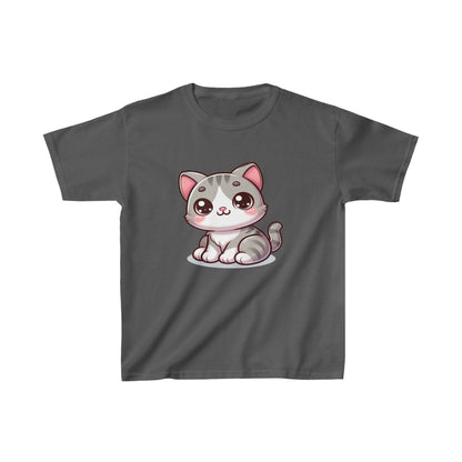 Lindo gatito | Camiseta de algodón pesado para niños