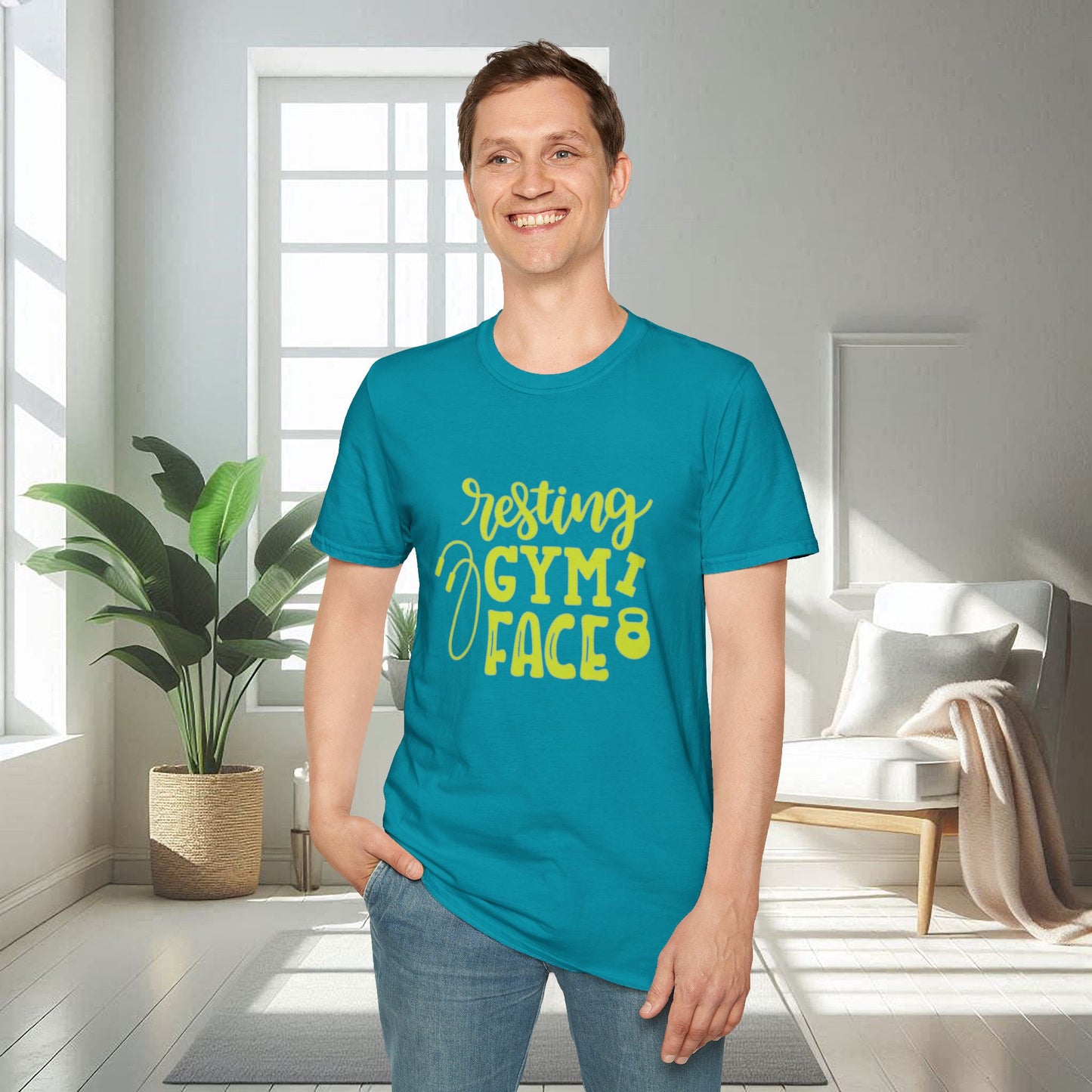 Resting Gym Face | T-shirt doux unisexe