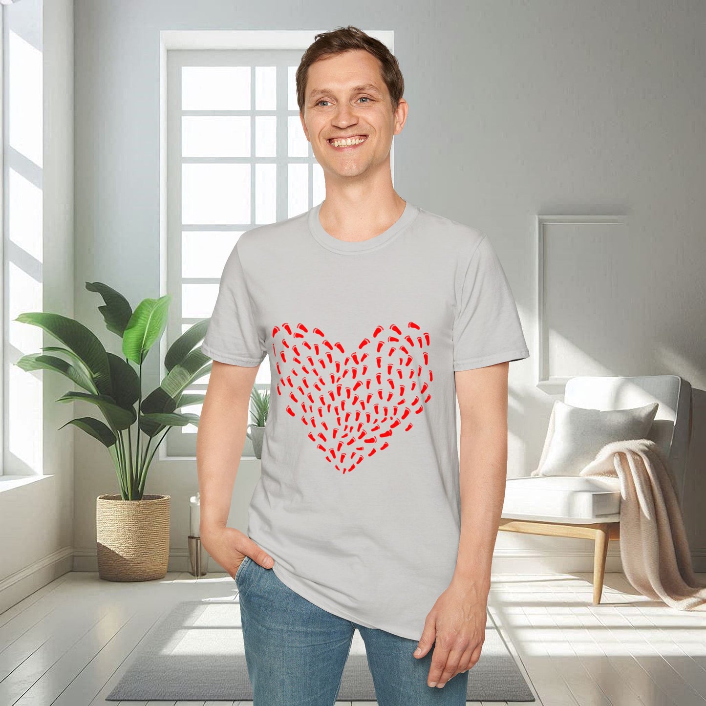 Footprint of Hearts | Unisex Soft T-shirt