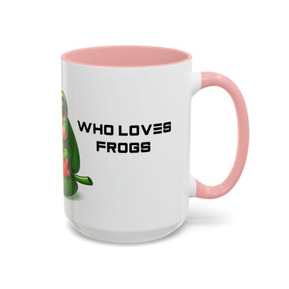 Just A Girl Who Loves Frogs | Accent Coffee Mug (11, 15oz)