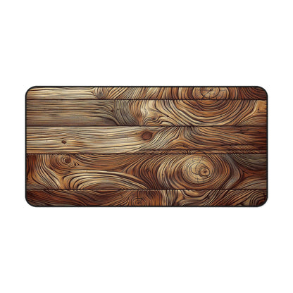 Natural Wooden Plank Design | Desk Mat