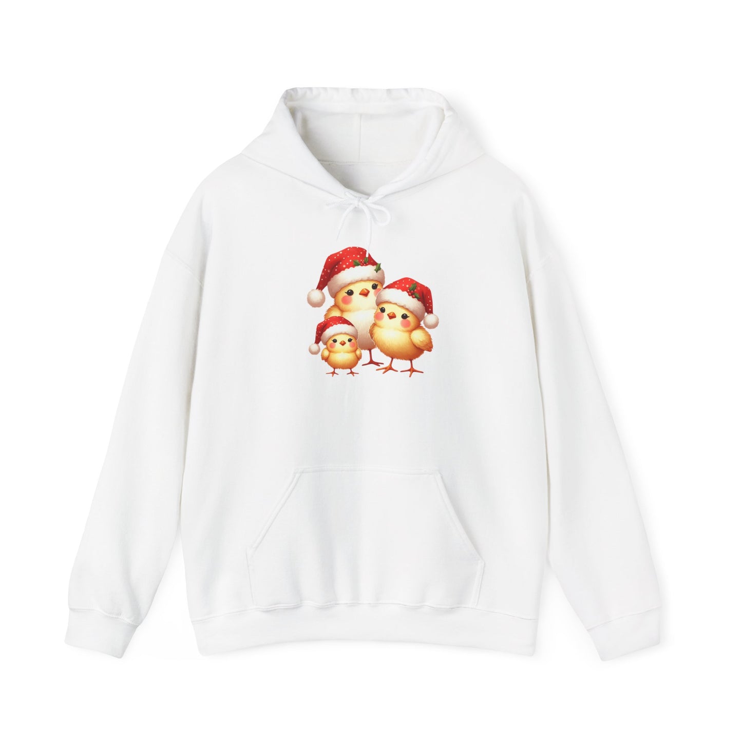 The Chicken Family on Christmas | Unisex Heavy Blend™ Hooded Sweatshirt