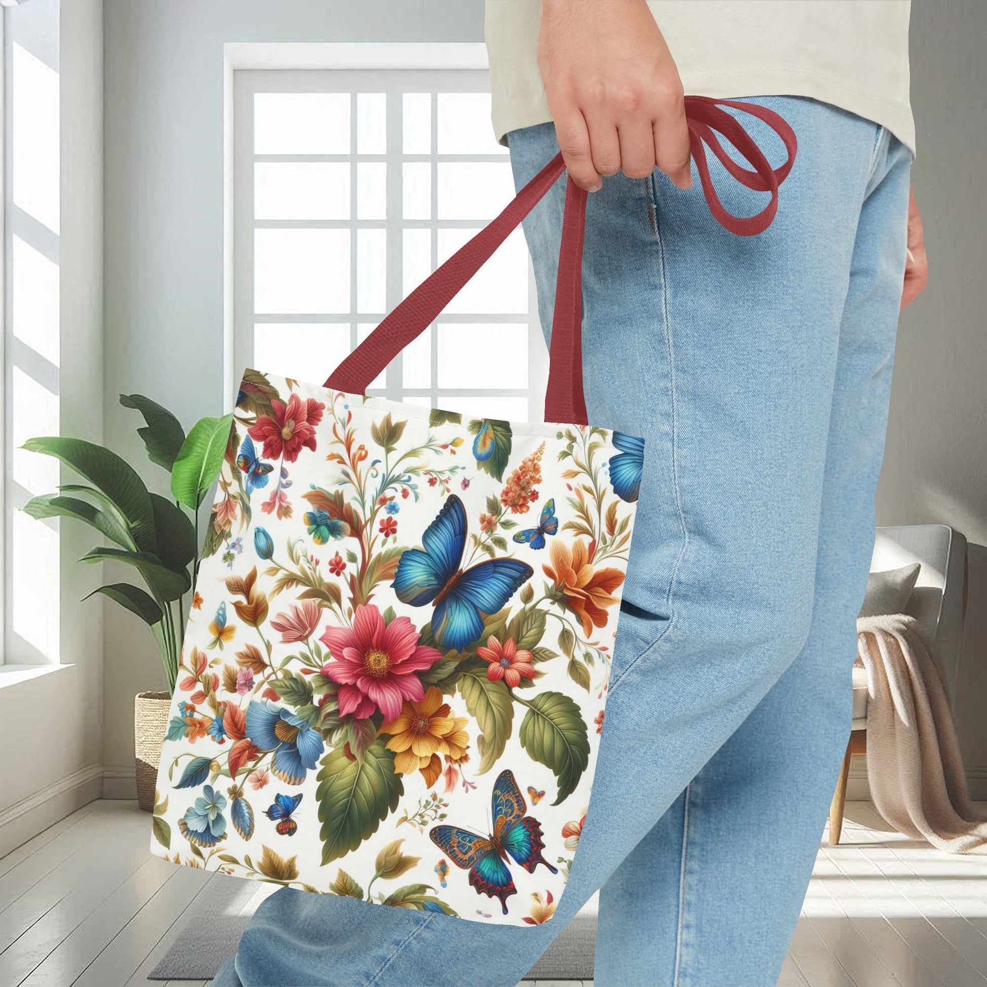 Flowers and Butterflies | Tote Bag