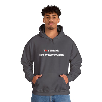 404 Error, Heart Not Found | Unisex Heavy Blend™ Hooded Sweatshirt