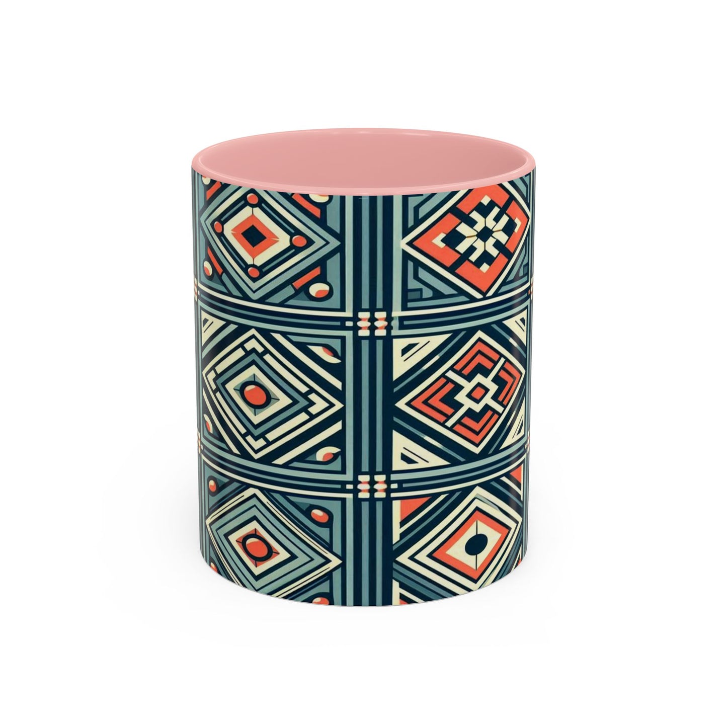 Diamond Geometric Pattern | Accent Coffee Mug (11oz)