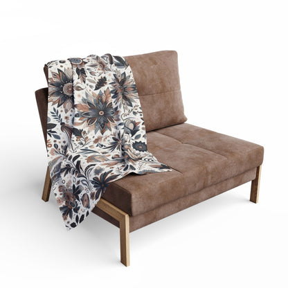 Flower And Leave Pattern | Arctic Fleece Blanket