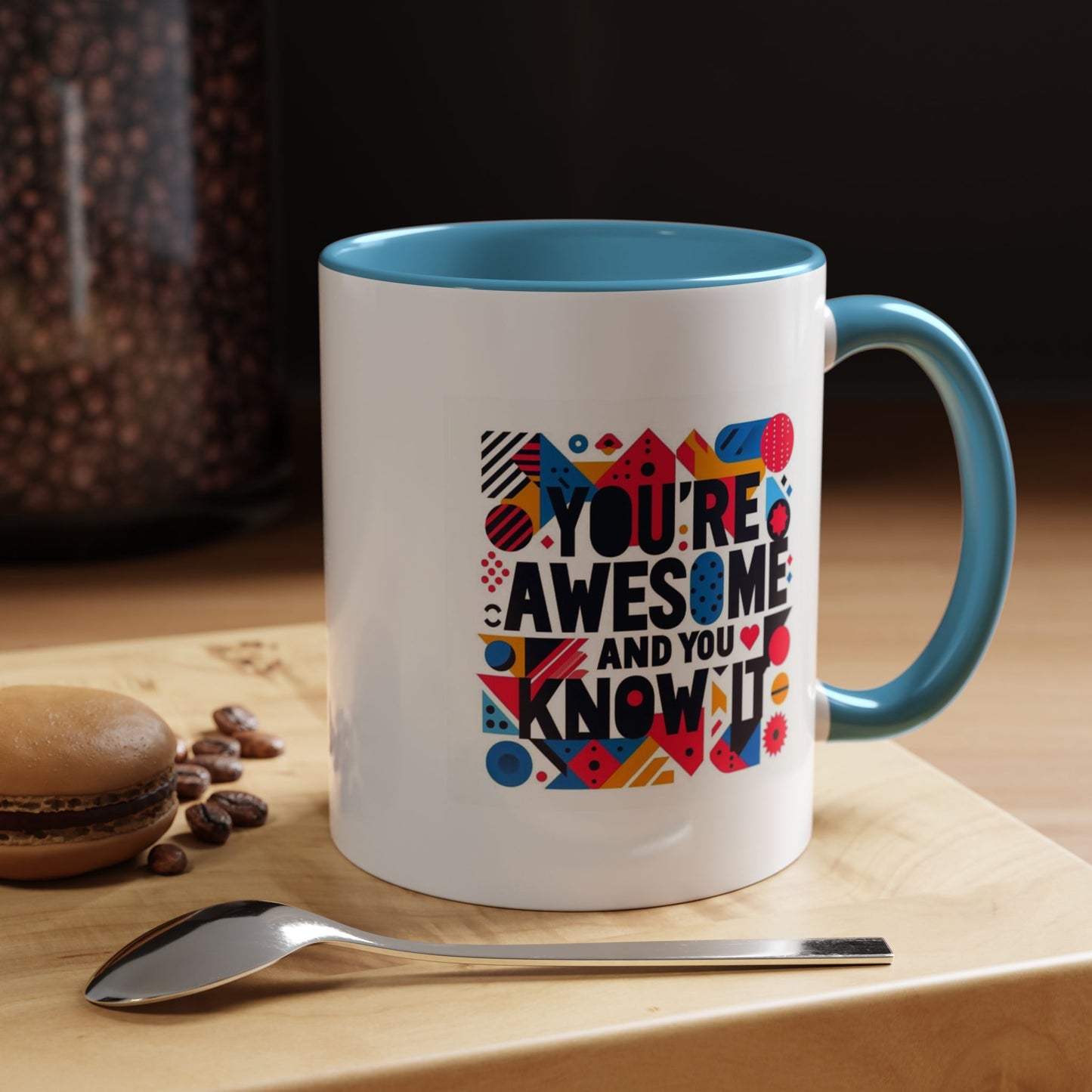 You're Awesome And You Know It | Accent Coffee Mug (11, 15oz)