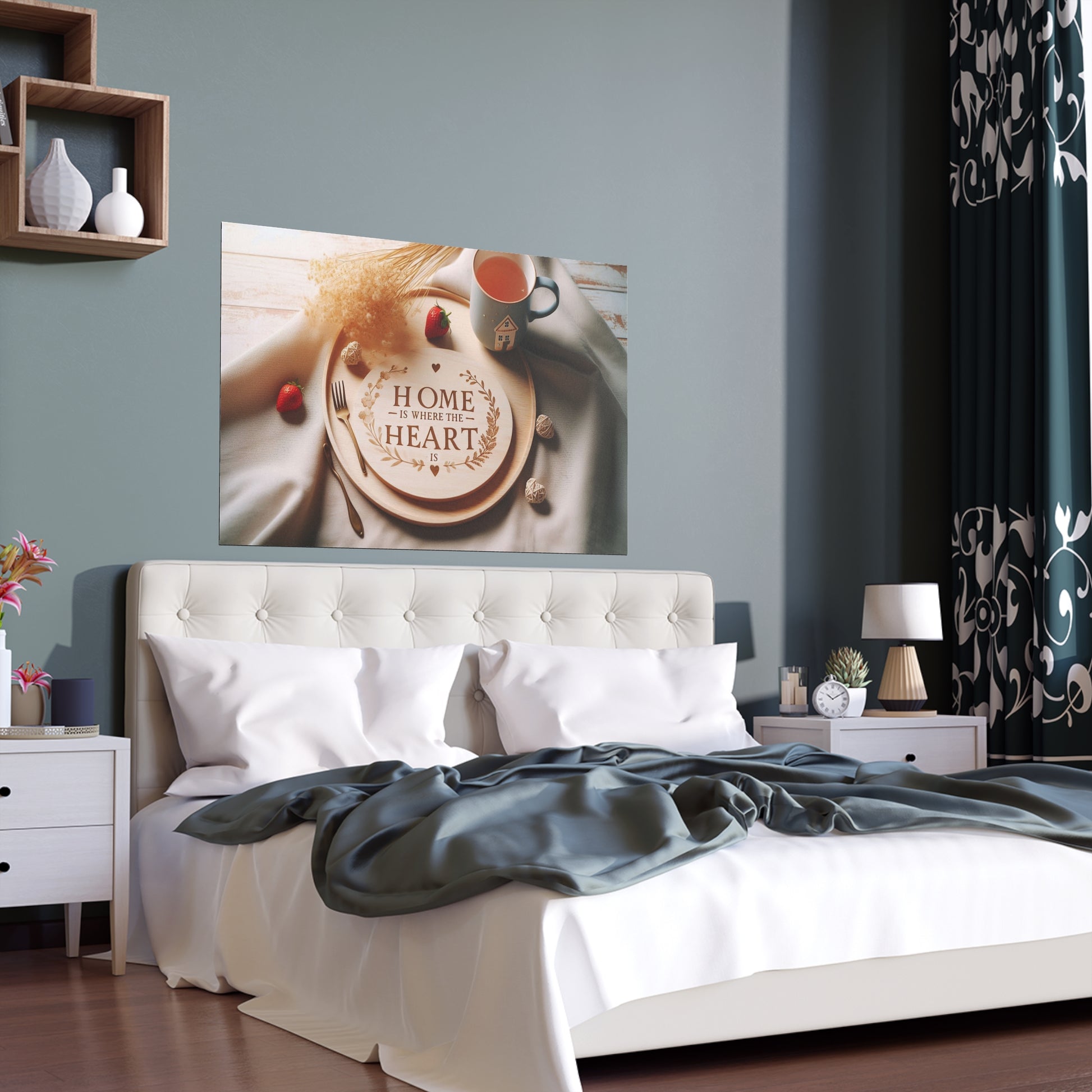 Home is Where the Heart is | Indoor and Outdoor Silk Poster