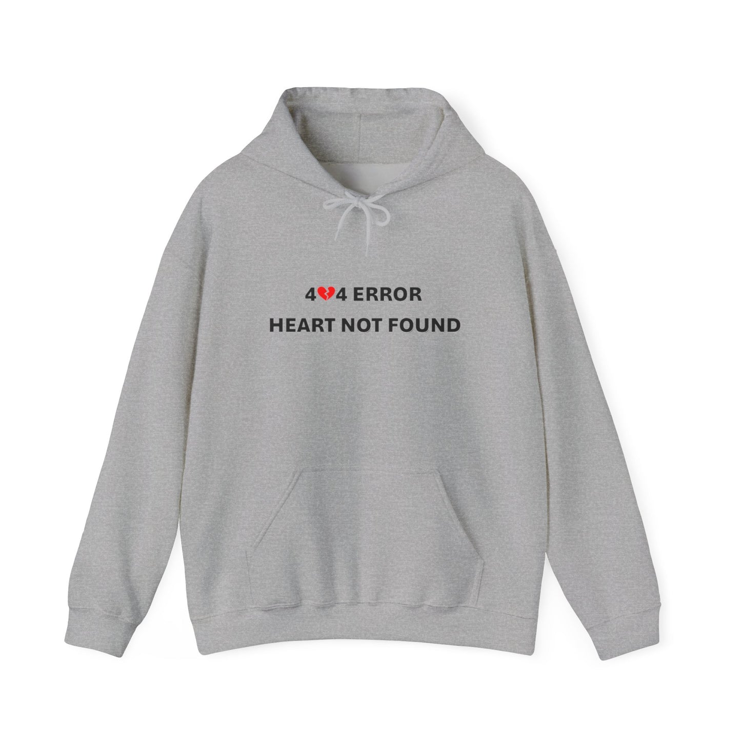 404 Error, Heart Not Found | Unisex Heavy Blend™ Hooded Sweatshirt