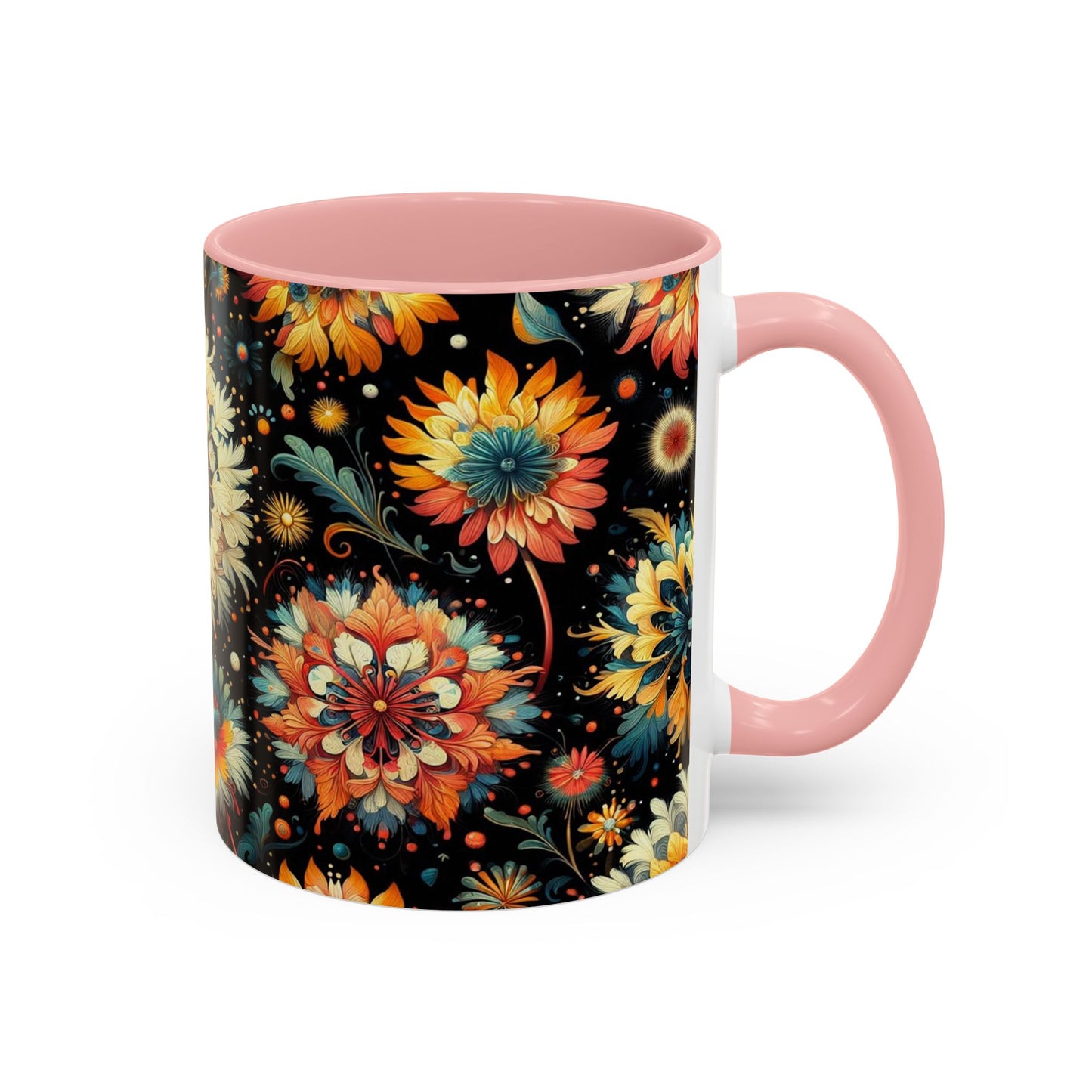 Vibrant Dandelions | Accent Coffee Mug (11oz)