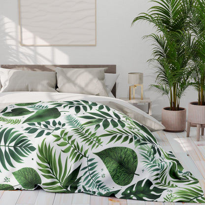 Fern, Palm and Other Leaves | Arctic Fleece Blanket